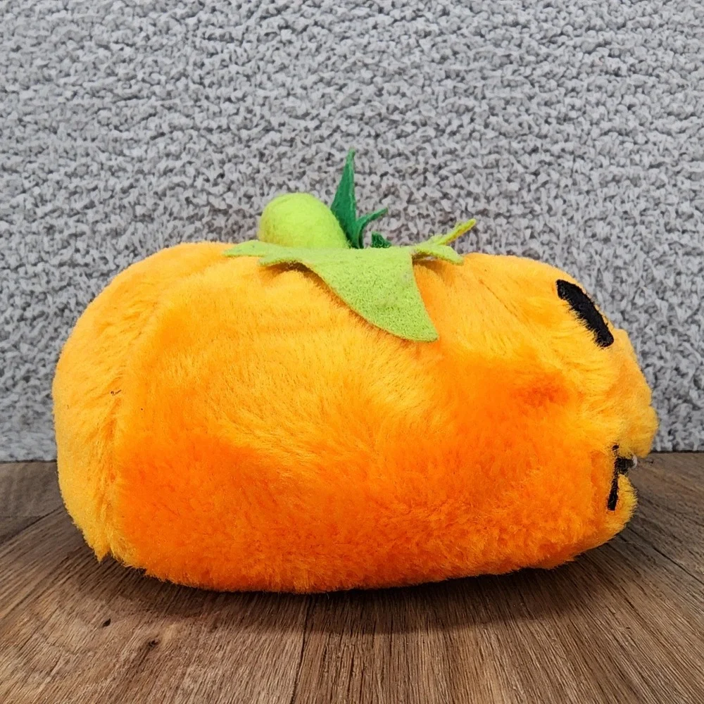 Vintage Halloween Jack O Lantern Pumpkin Plush Stuffed Orange Made Taiwan 8